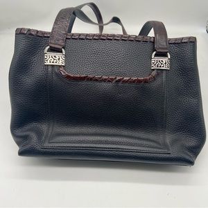 BRIGHTON‎ WOMENS Two Tone Pebbled Shoulder bag PURSE